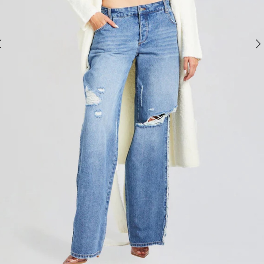 Nwt Ser.O.Ya Roma Frayed Jean-Bayside Wash